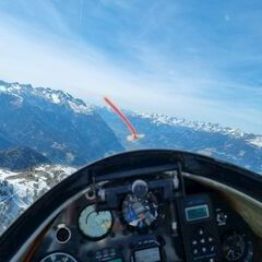 Flugwegposition um 13:42:15: Aufgenommen in der Nähe von Gemeinde Kötschach-Mauthen, Österreich in 2079 Meter